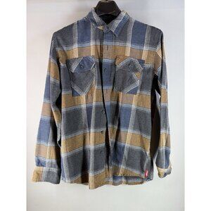 Wrangler Cowboy Cut Gray/Yellow Plaid. Button Down Shirt, Mens Size Medium M